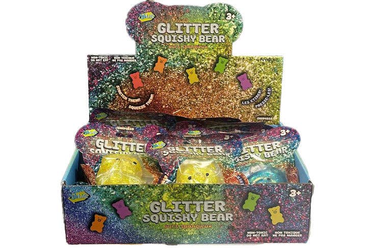 Glitter Squish Bear Sensory Toys-3