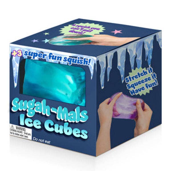 Sugah-Mals Ice Cube Sugar Stress Ball Squishy Fidget Toy (1pc) Color Ships Assorted-1