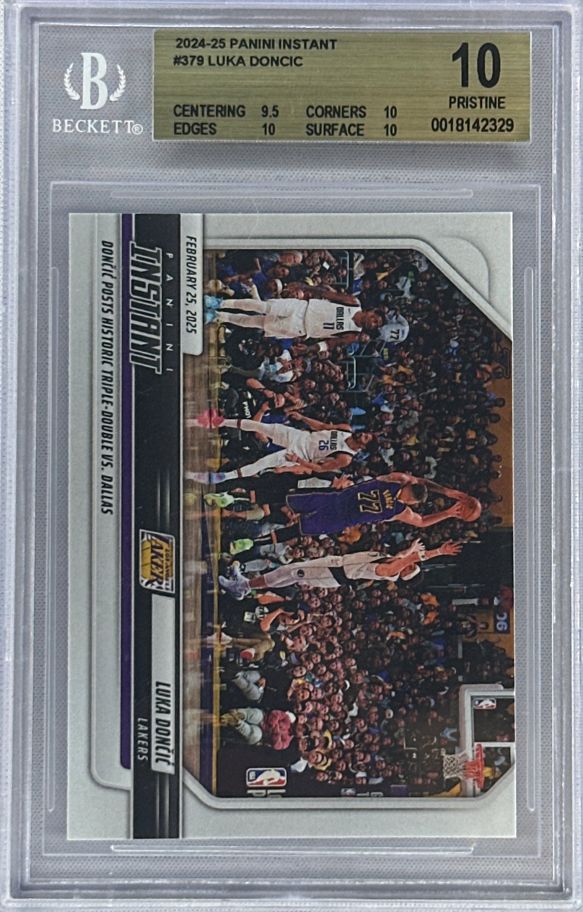 2024 Panini Instant Luka Doncic Beckett 10 1 of 1564 #379