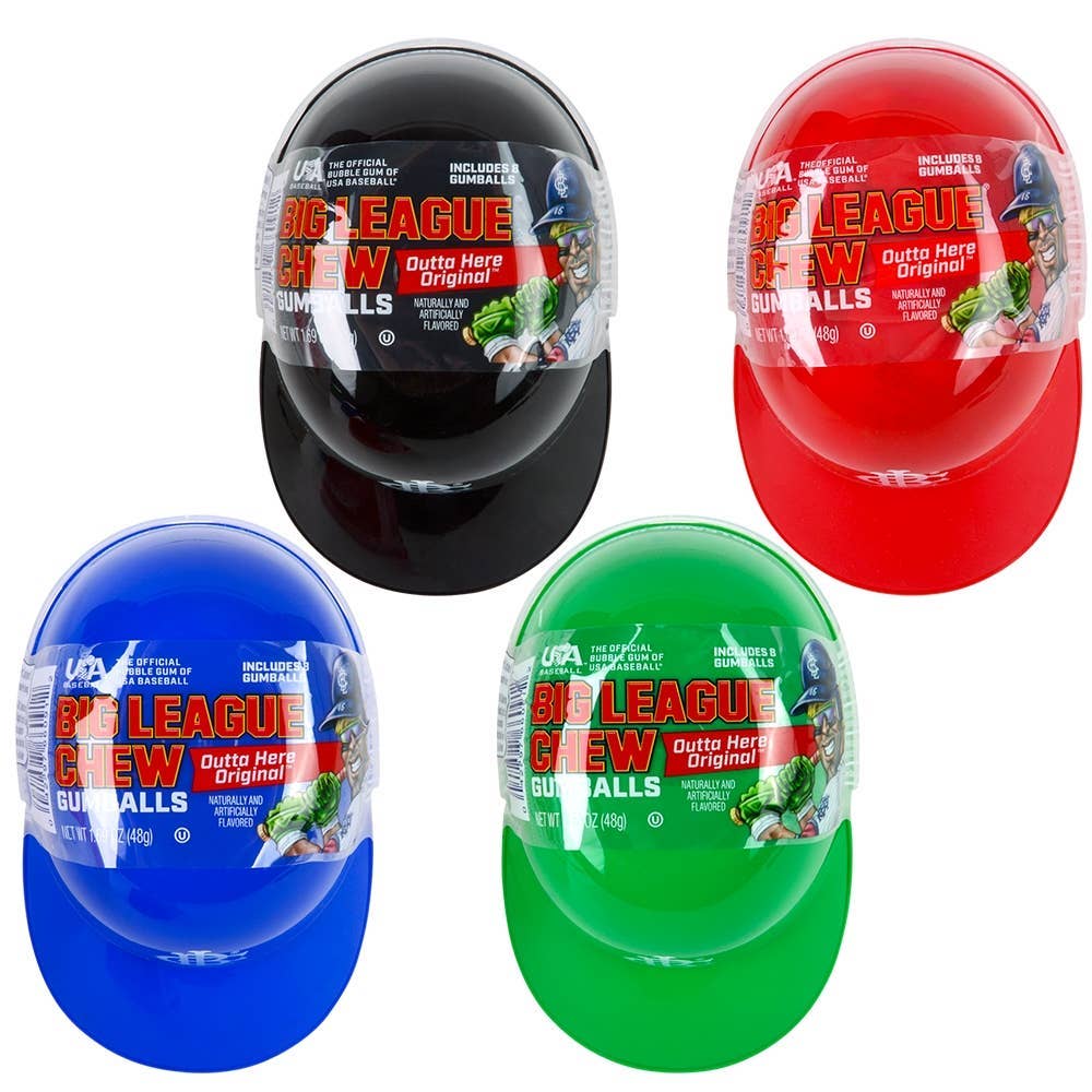 Big League Chew Helmet With Gumballs - LLB Toys-2