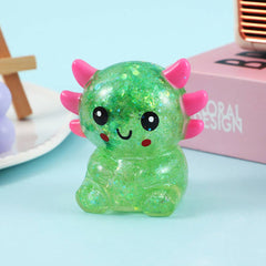 1 Cartoon Sequin prime, Capybara, Axolotl, highland cow Squishy Toy Slow Rising Stress Relief Squeeze Toy-9