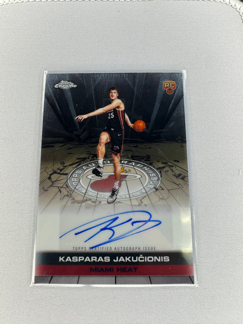 2025 Kasparas Jakucions Topps Chrome Auto TAUR2-KJ-1