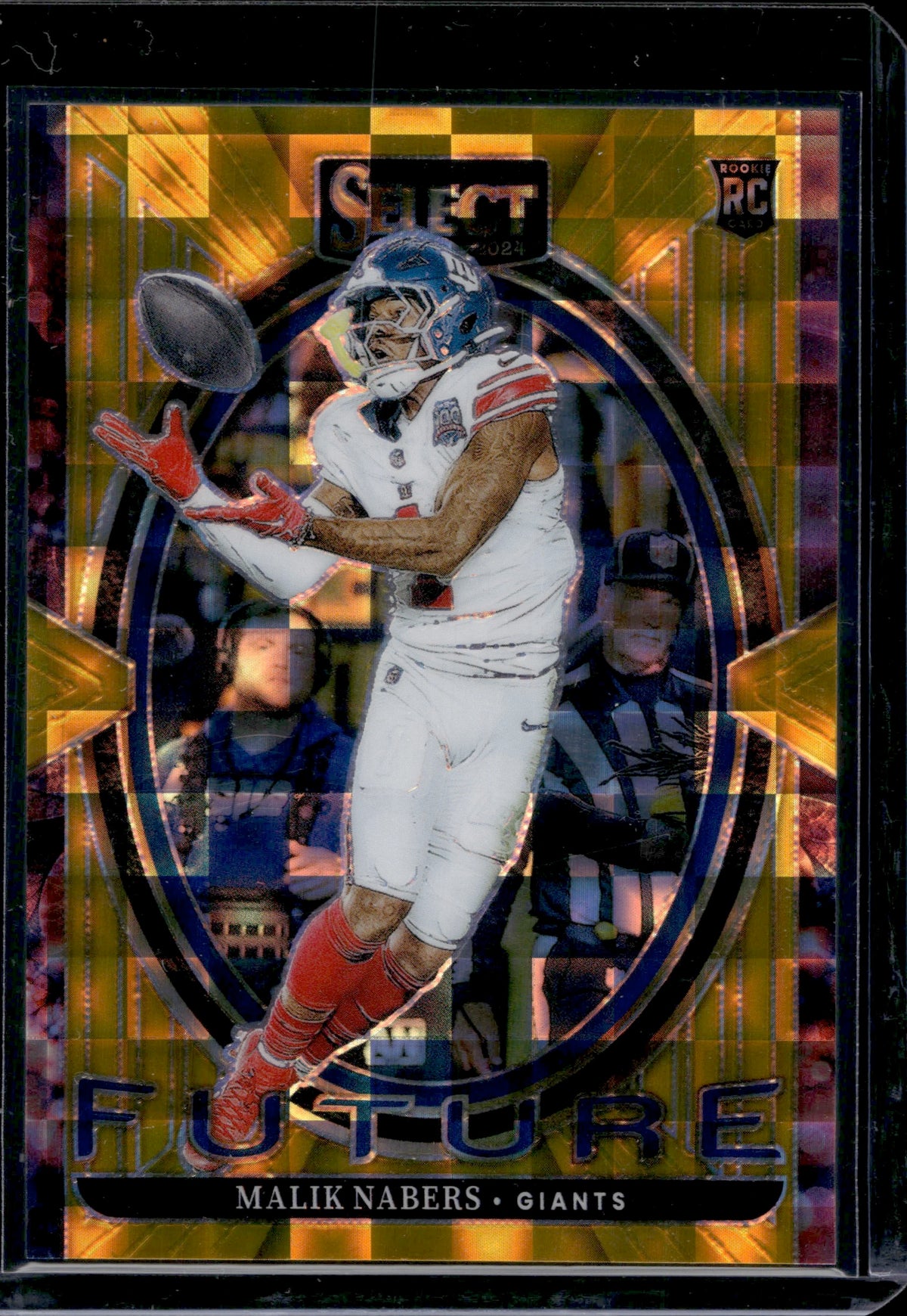 2024 Panini Select Malik Nabers Future Gold /10 #2