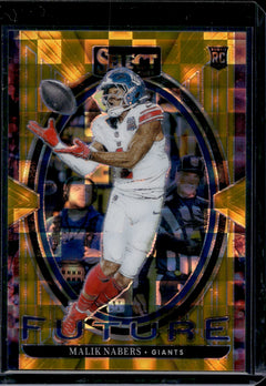 2024 Panini Select Malik Nabers Future Gold /10 #2-1
