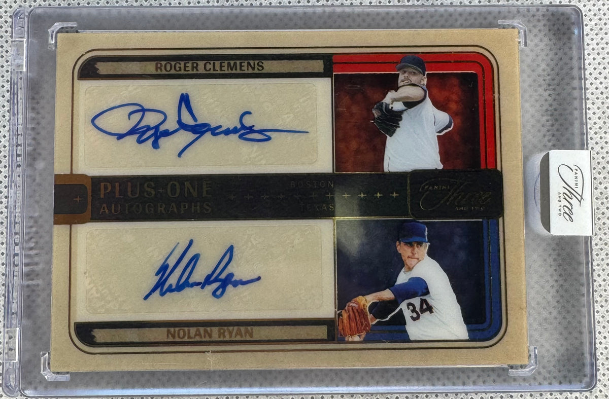 2025 Panini Three And Two baseball Roger Clemens Nolan Ryan PO-RNR-1