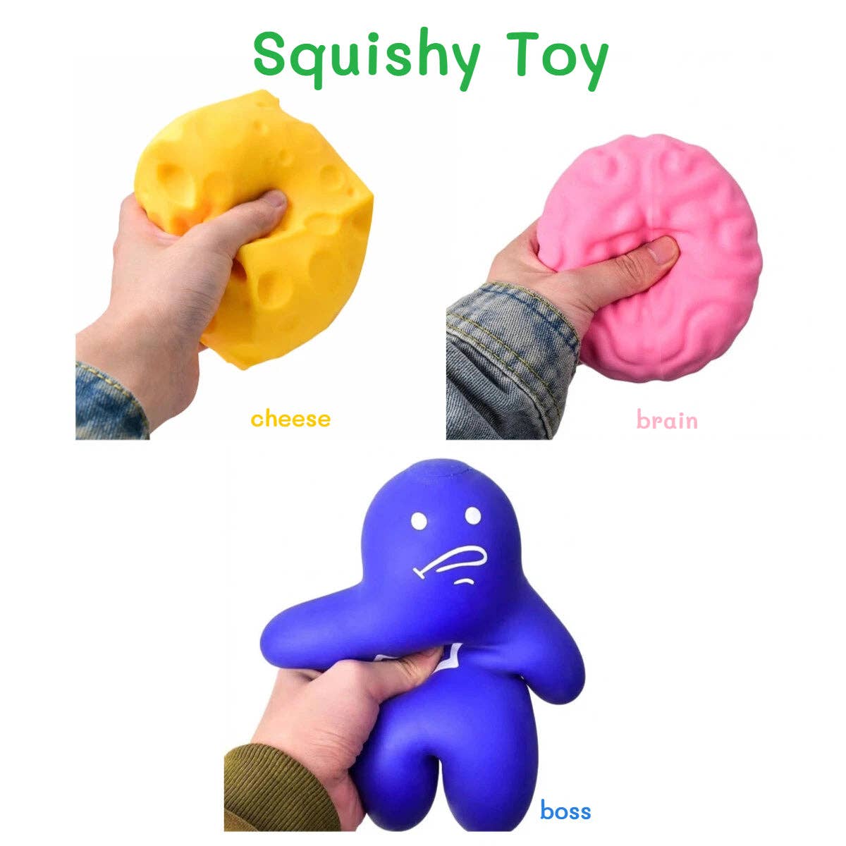 Large Slow Rising Squishy Stress Relief Toy Soft Novelty Squeeze Fidget Toy