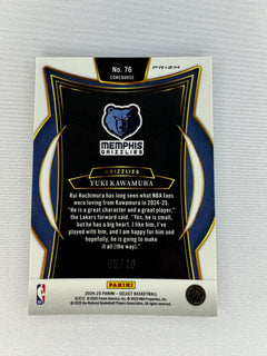 2024 PANINI SELECT 287 YUKI KAWAMURA GOLD /10 TECTONIC-2
