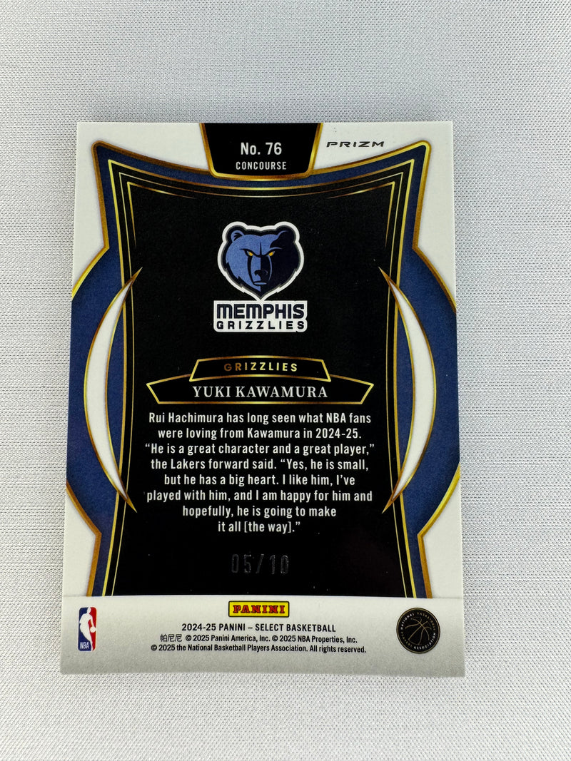 2024 PANINI SELECT 287 YUKI KAWAMURA GOLD /10 TECTONIC-2