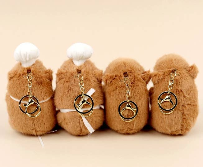 Cafe Bakery Capybara Plush Keychain Bag Charm-6