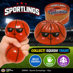 Fun Doh Sports Dumpling Squishy Fidget Toy - 12/Display-2