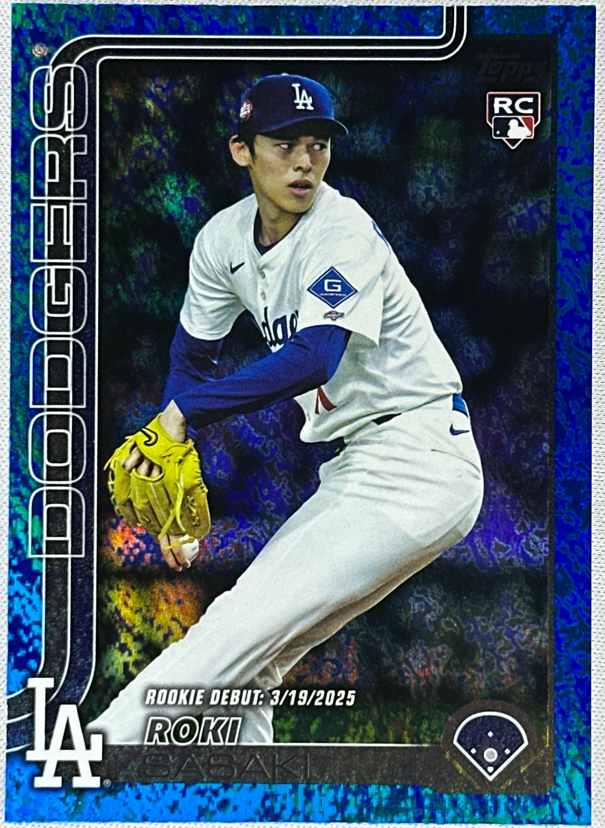 2025 Topps Roki Sasaki Blue Rookie RC /150 #US199