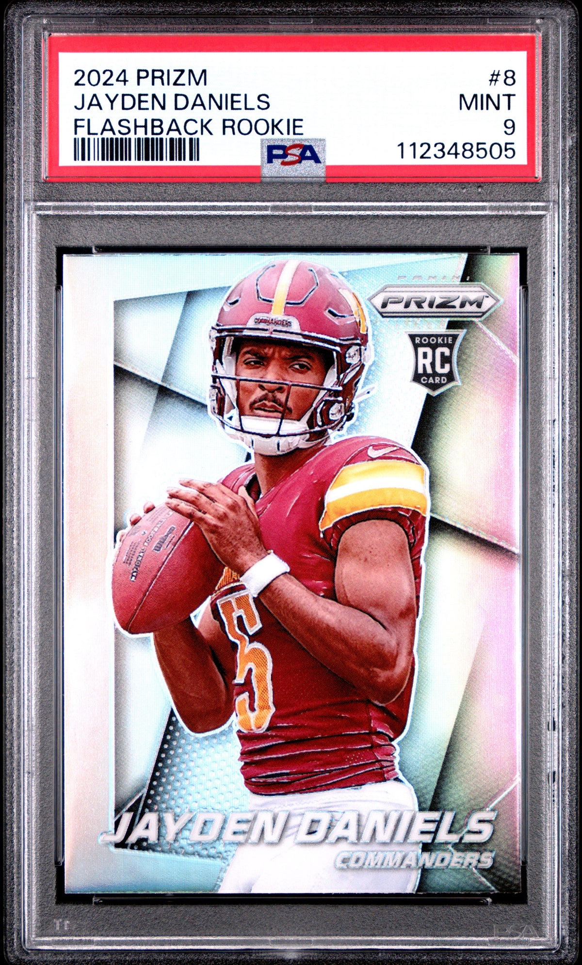 2024 Prizm Jayden Daniels Flashback Rookie 8 PSA 9