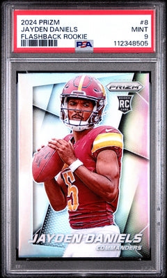 2024 Prizm Jayden Daniels Flashback Rookie 8 PSA 9-1