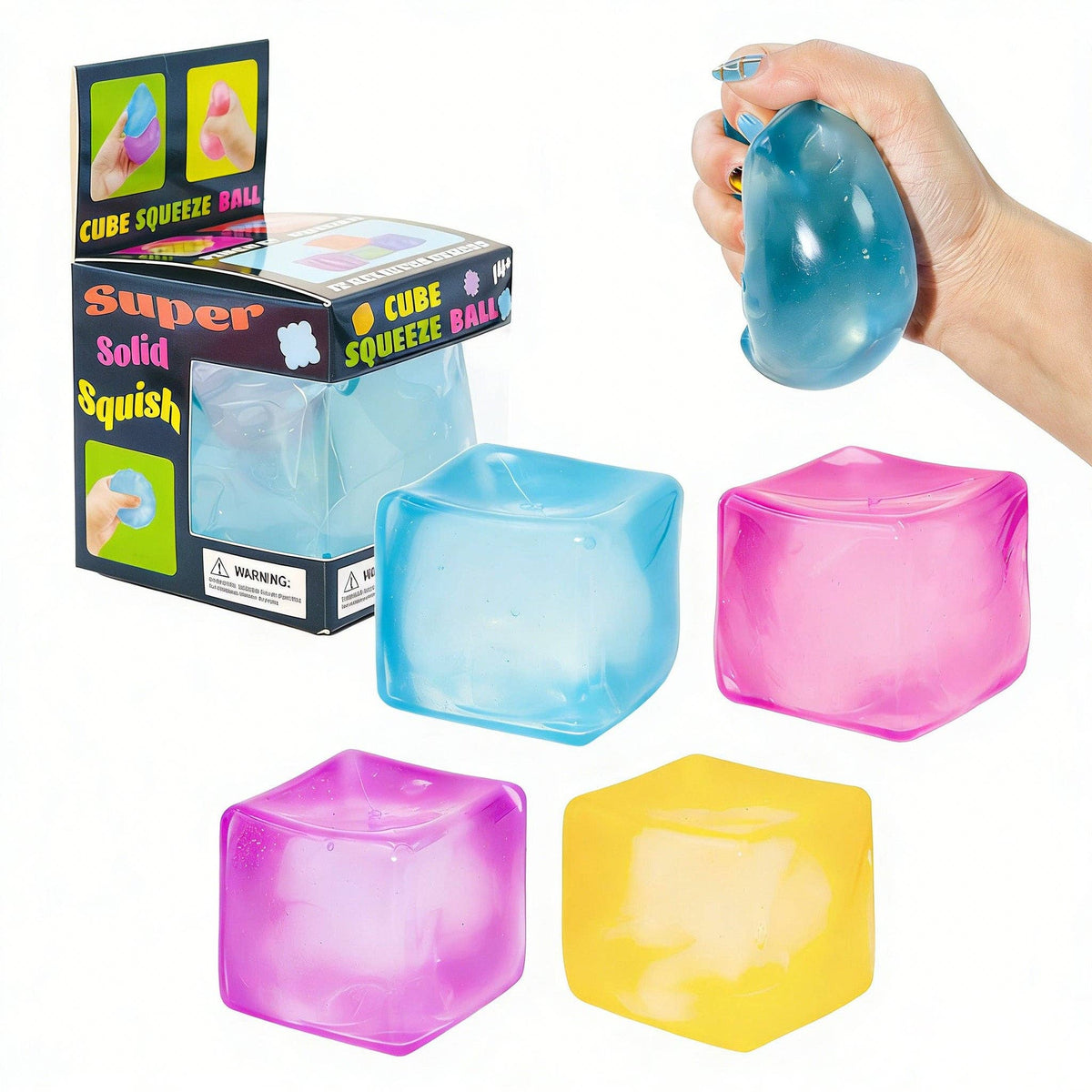 Nice Cube jelly hop & popsicle Translucent Slow Rising Stress Relief Squeeze Toy-5