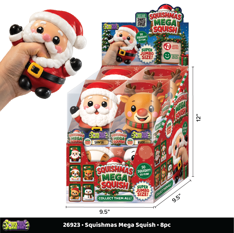 Fun Doh JUMBO Christmas Squishy Toy - 8/Display-12