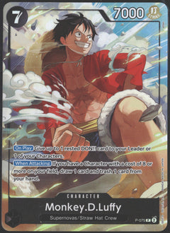 Monkey.D.Luffy (Best Selection Vol. 3) One Piece Promotion Cards #P-075-1