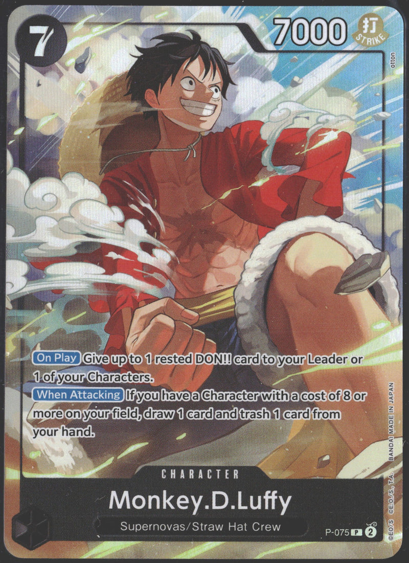 Monkey.D.Luffy (Best Selection Vol. 3) One Piece Promotion Cards #P-075-1