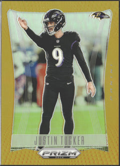 2024 Panini Prizm Deca Justin Tucker Gold Prizm #/10 #23-1