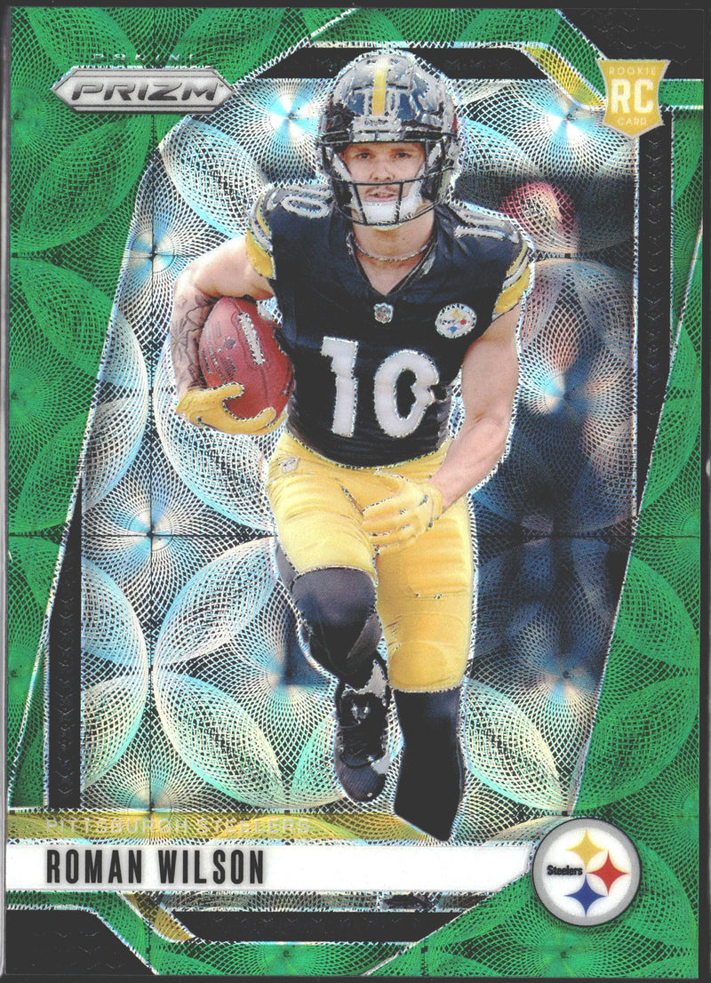 2024 Panini Prizm Roman Wilson Green Scope Prizm RC #384 /75-1