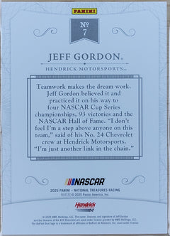 2025 Panini National Treasures Jeff Gordon 2016 Throwback #/35 #7-2