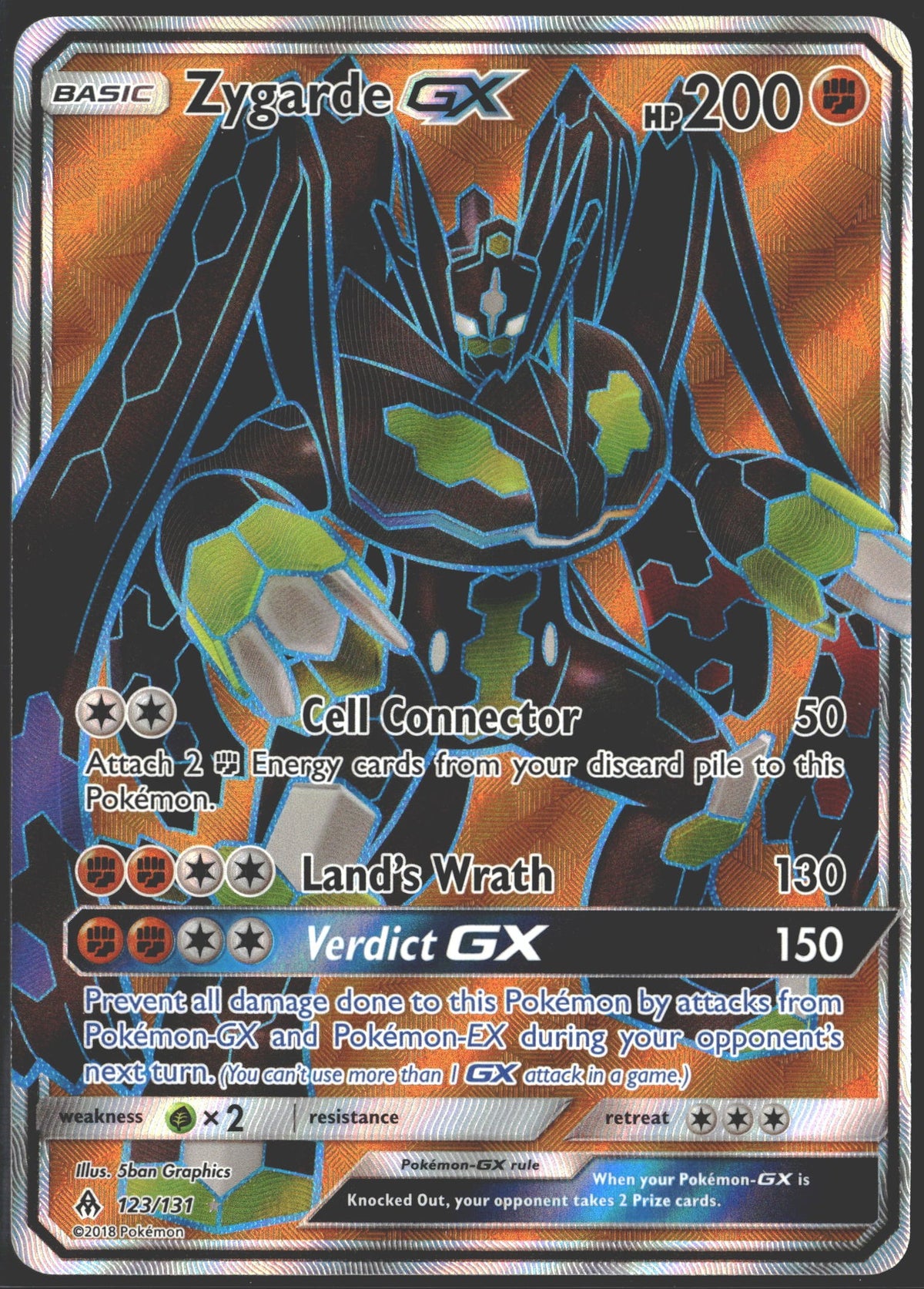 Zygarde GX (Full Art) SM - Forbidden Light #123/131