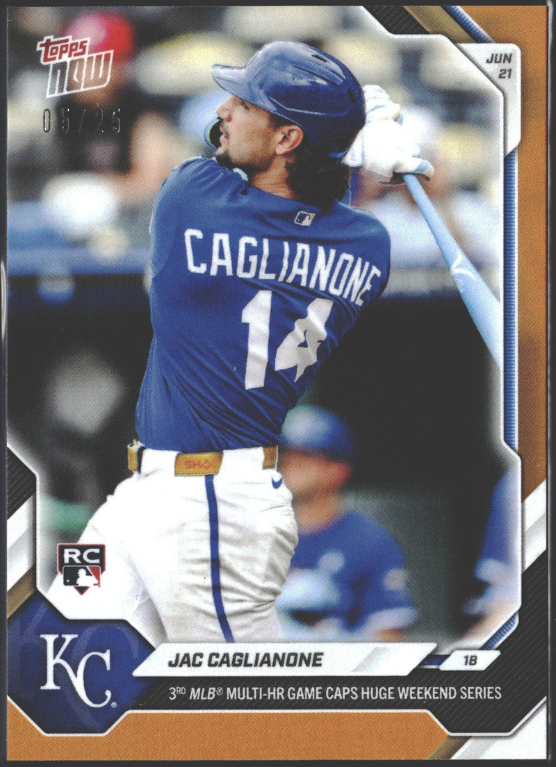 2026 Topps Now Jac Caglianone Orange Foil #/25 #364-1