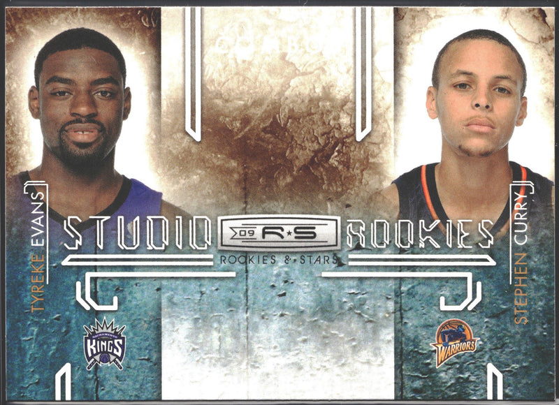 2009 Panini Rookies & Stars Stephen Curry / Tyreke Evans Studio Combo Rookies #9-1