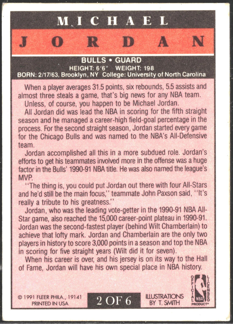 1991-92 Fleer Michael Jordan Pro-Visions #2-2