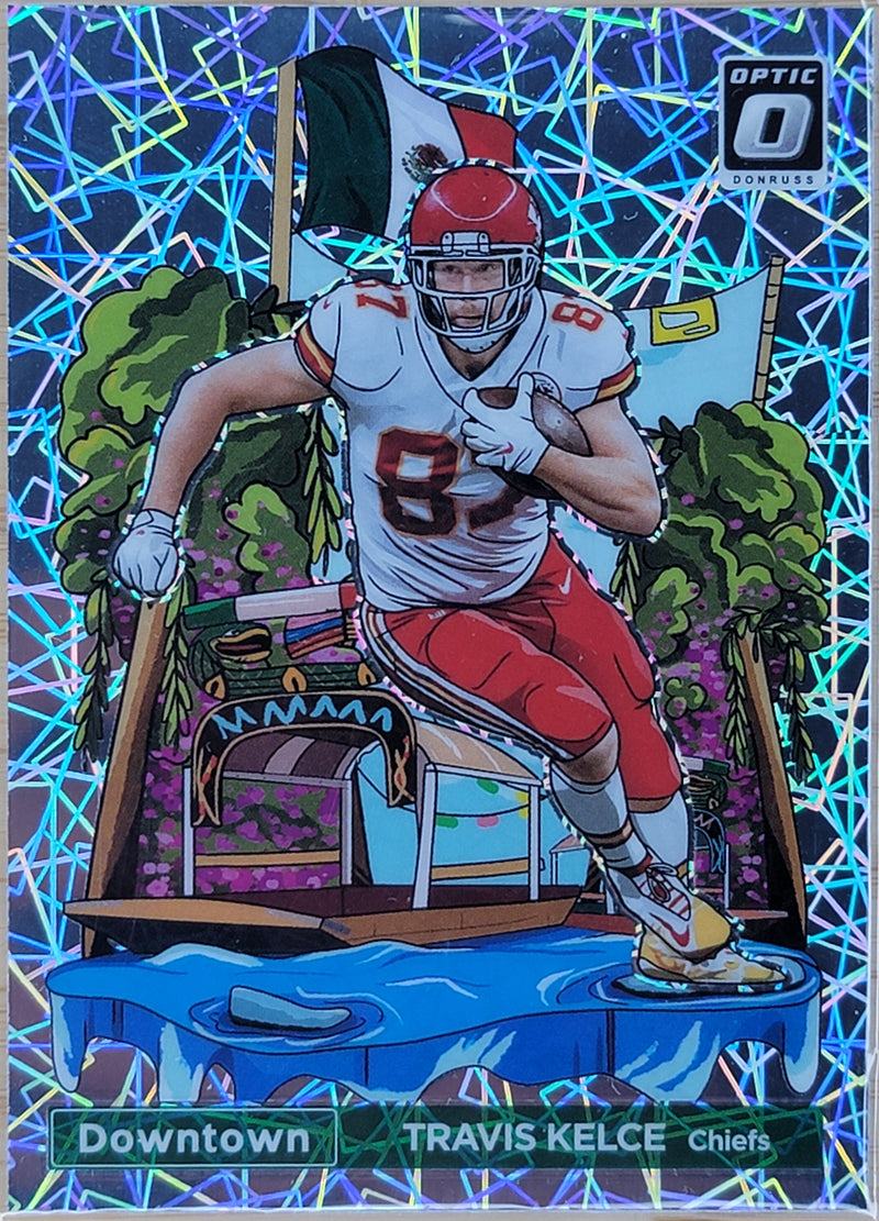 2023 Donruss Optic Travis Kelce Downtown International #7-1