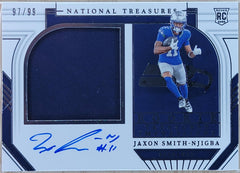 2023 Panini National Treasures Jaxon Smith-Njigba Rookie Treasured Impressions #/99 AU #TI-JSN-1