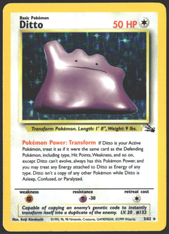 1999 Ditto Holo Fossil #03/62-1