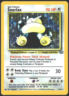 1999 Snorlax Holo Jungle #11/64-1