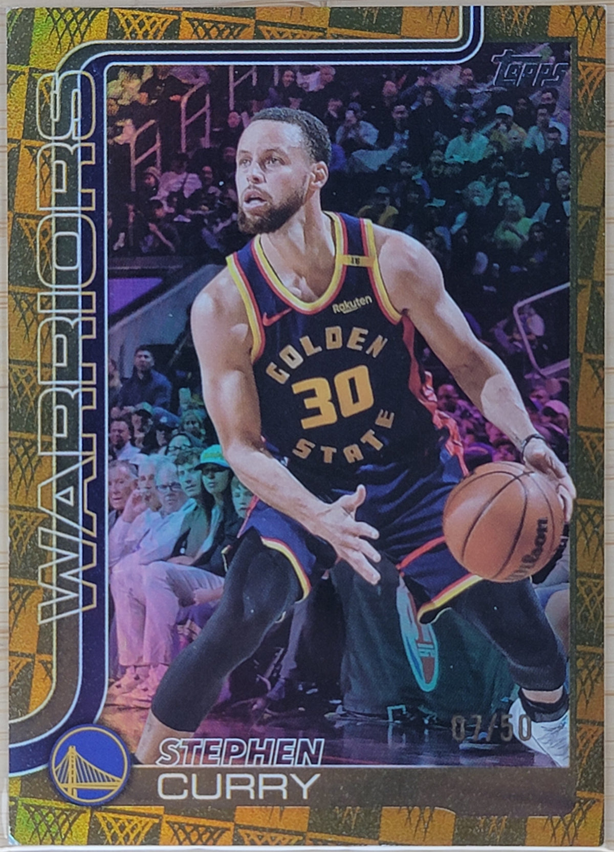 2025-26 Topps Stephen Curry Crackleboard Gold #/50 #135