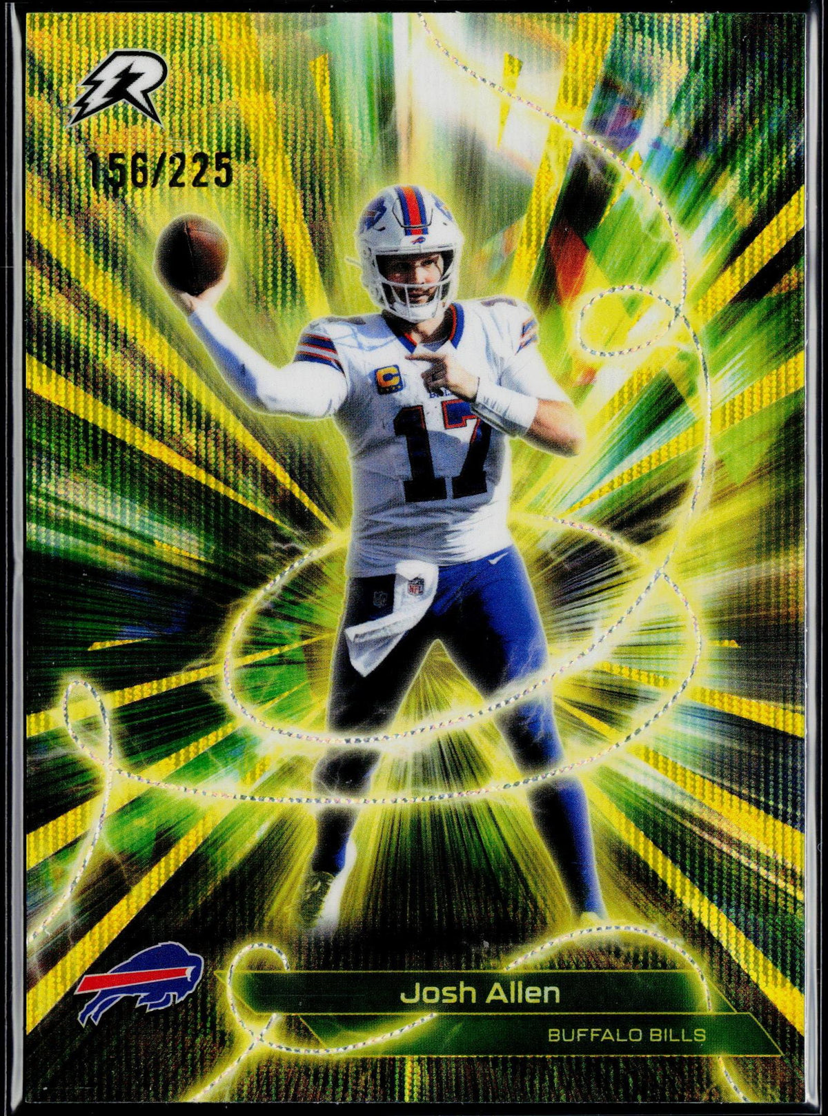 2025 Topps Resurgence Josh Allen Conductors Yellow Surge Refractor #/225 #C-1-1