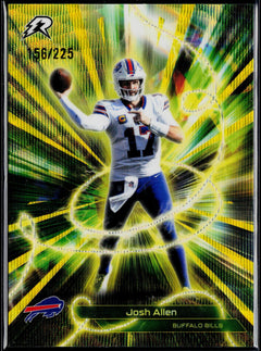 2025 Topps Resurgence Josh Allen Conductors Yellow Surge Refractor #/225 #C-1-1