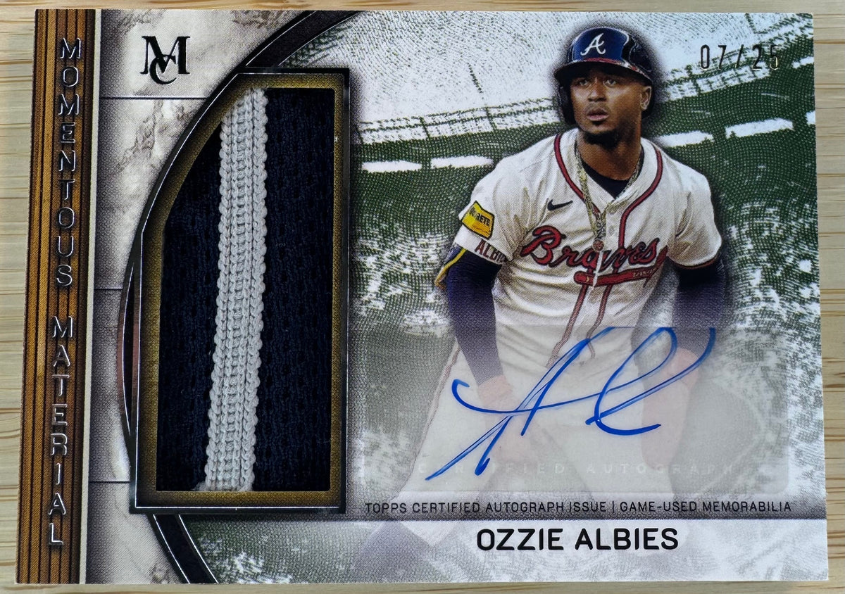 2025 Topps Museum Collection Ozzie Albies AU #MMJPA-OA