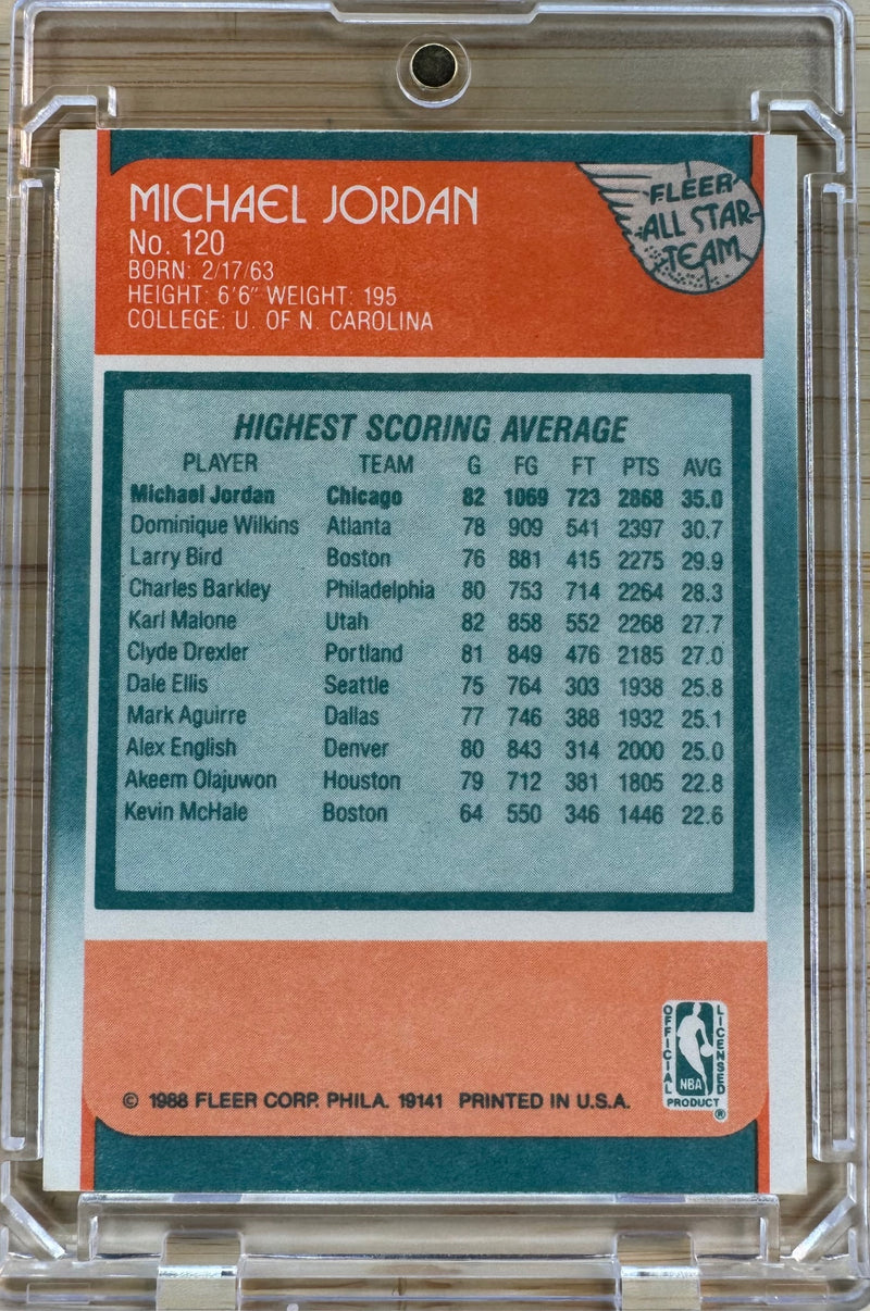 1988-89 Fleer Michael Jordan #120-2