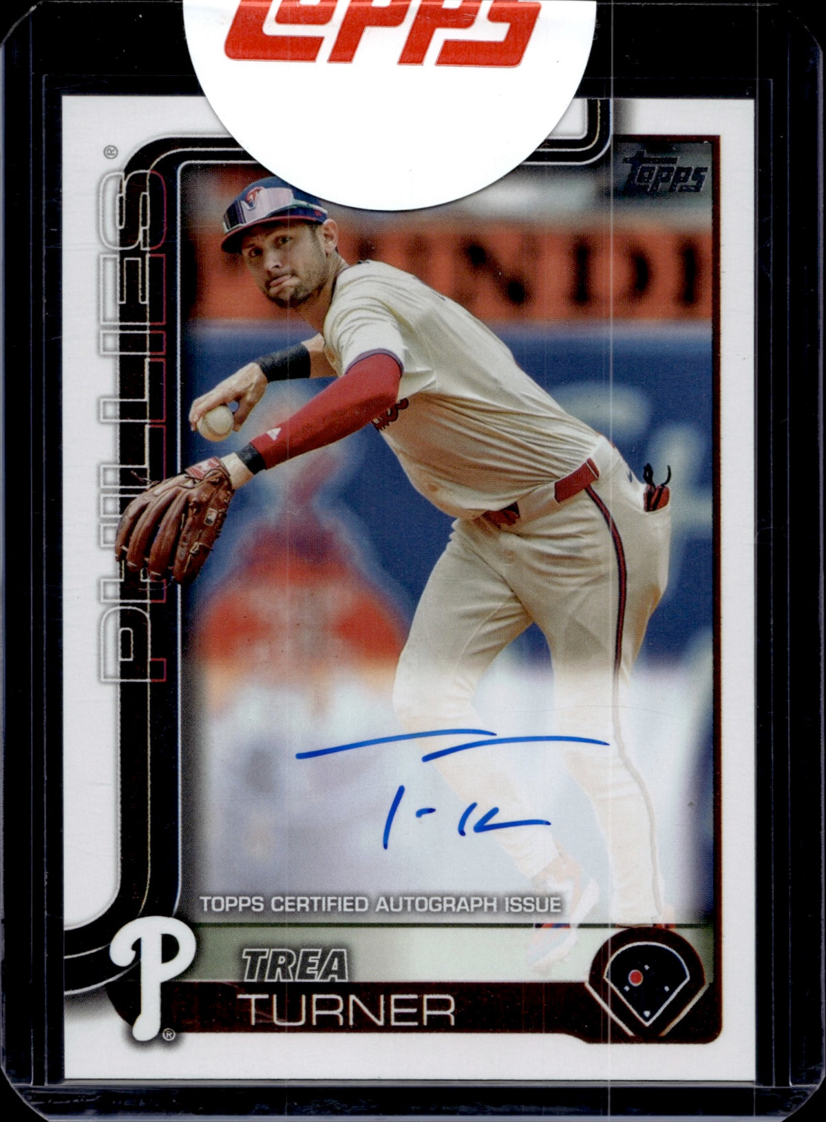 2025 Topps Series 2 Trea Turner Auto #450-1