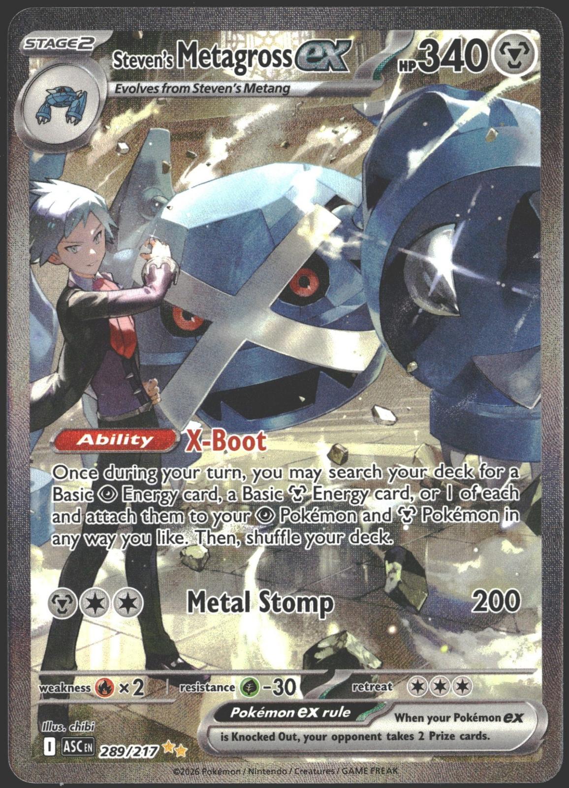 Steven's Metagross ex ME: Ascended Heroes #289/217