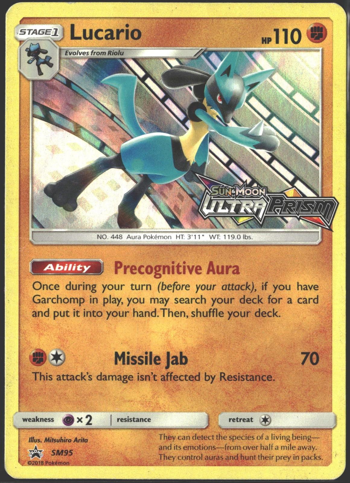 Lucario Ultra Prism Stamp SM Promos #SM95-1