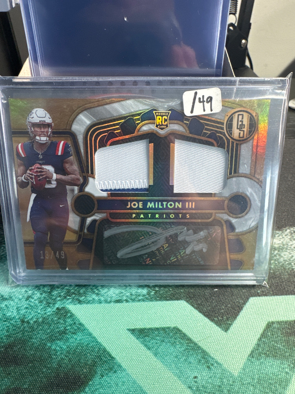 2024 Joe Milton gold standard dual patch auto /49