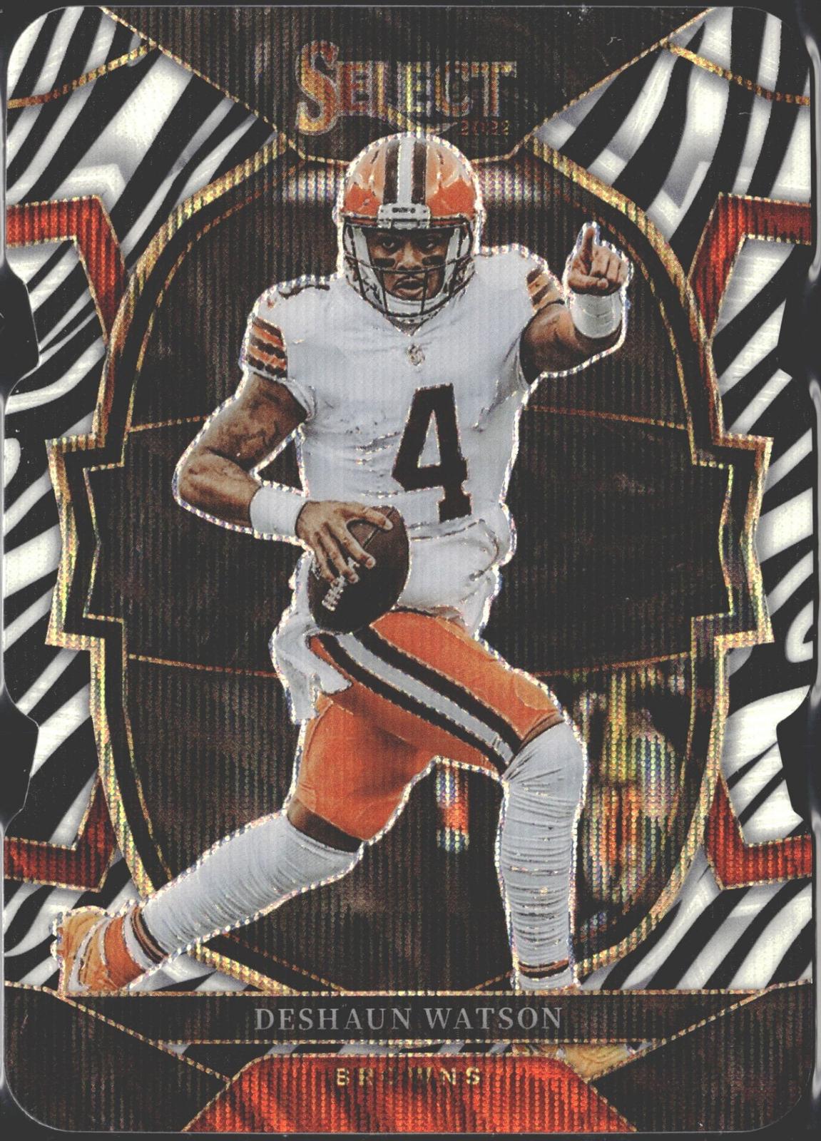 2022 Panini Select Deshaun Watson Silver Prizm Die Cut #67