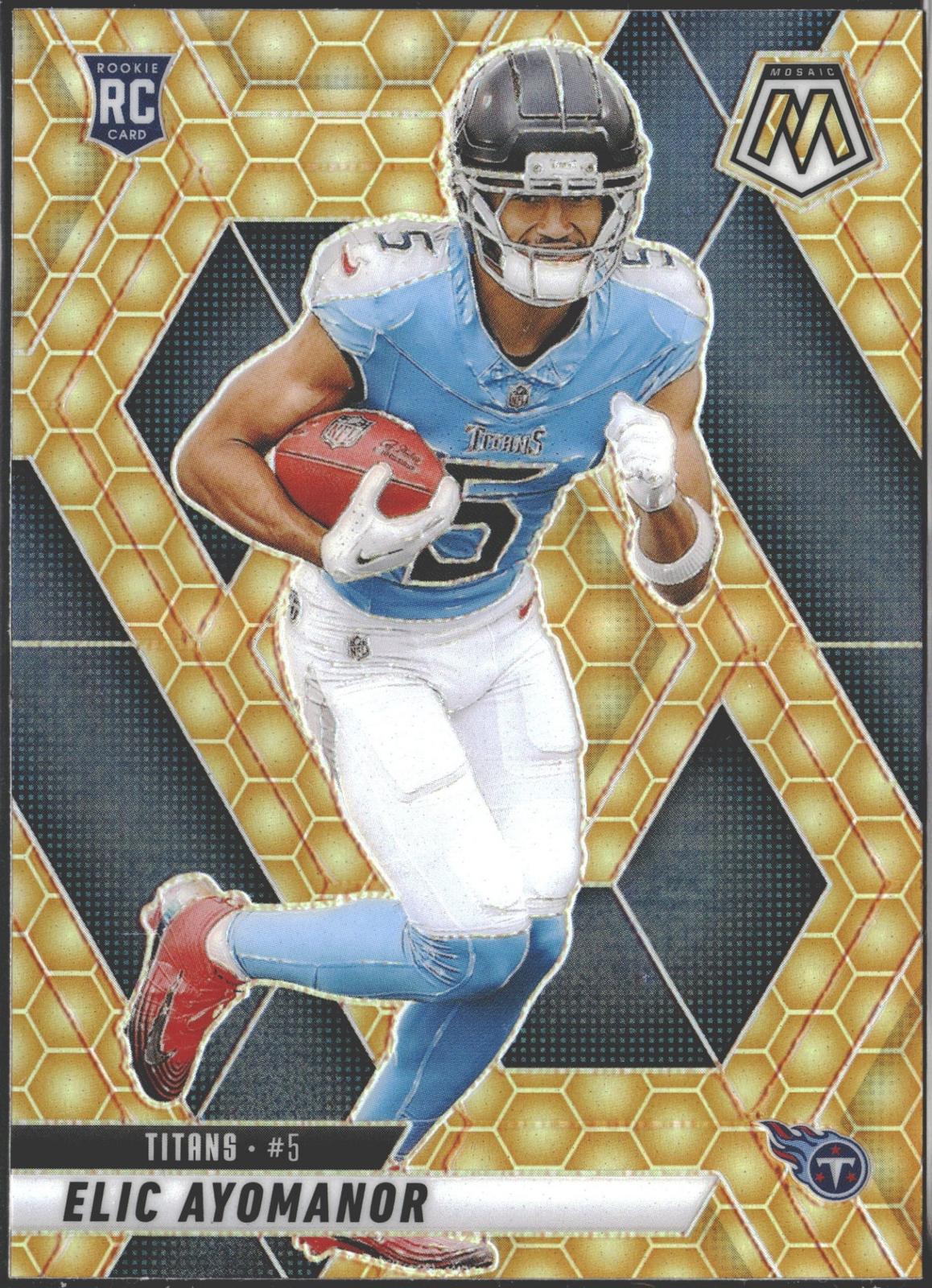 2025 Panini Mosaic Elic Ayomanor Mosaic Reactive Yellow RC #333