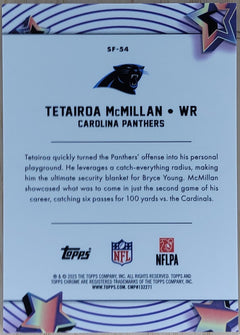 2025 Topps Chrome Cosmic Tetairoa McMillan Starfractor Orange #/25 #SF-54-2