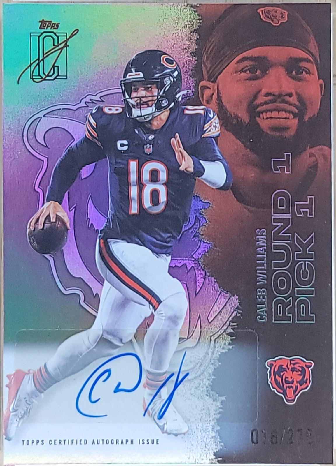 2025 Topps Signature Class Caleb Williams Autographs Silver #/275 AU #11