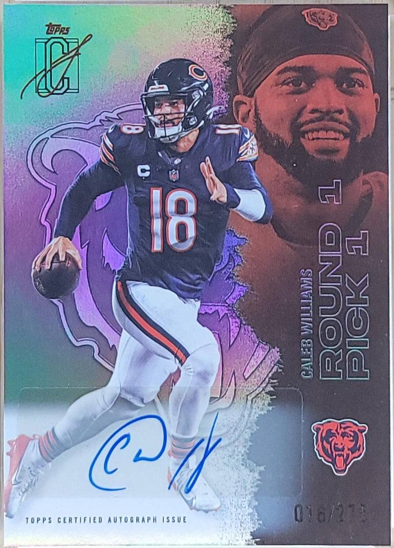 2025 Topps Signature Class Caleb Williams Autographs Silver #/275 AU #11-1