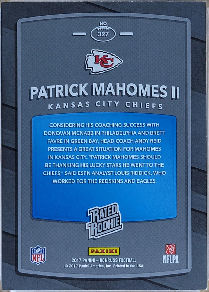 2017 Donruss Patrick Mahomes II RC #327-2