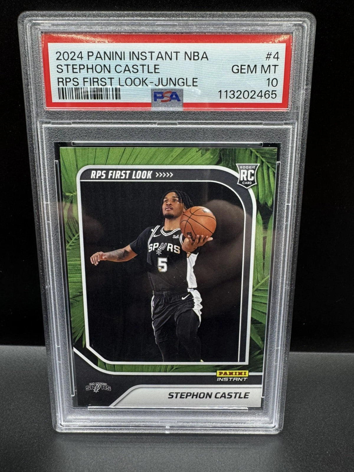2024 Stephon Castle RPS look jungle /25 PSA 10-1