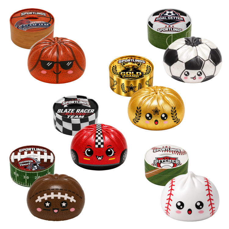 Fun Doh Sports Dumpling Squishy Fidget Toy - 12/Display-10