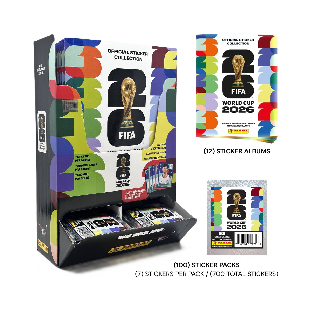 2026 Panini FIFA World Cup Sticker Pack (7 Stickers)